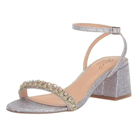 Jewel Badgley Mischka Odonna Block Heel NWT - Picture 1 of 6